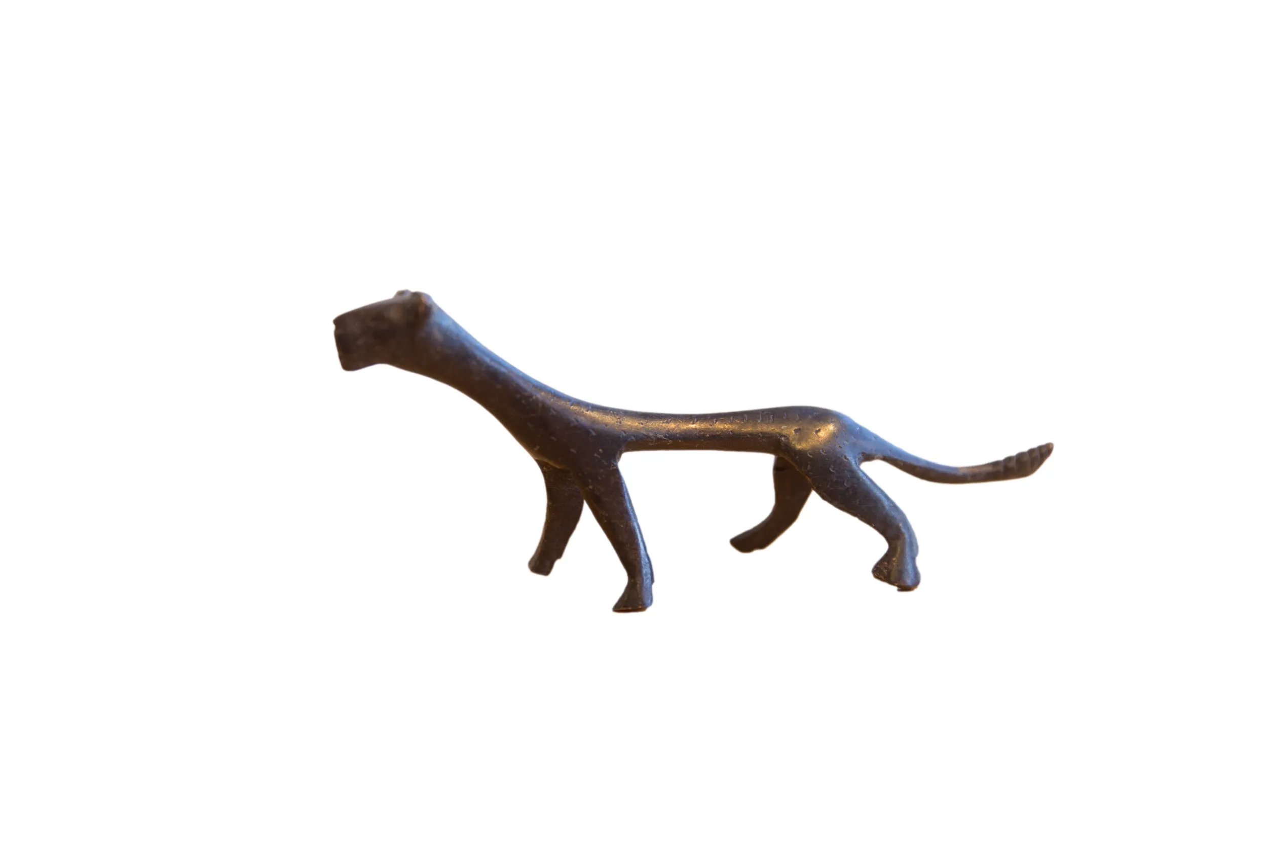 Vintage African Cheetah with Dark Patina