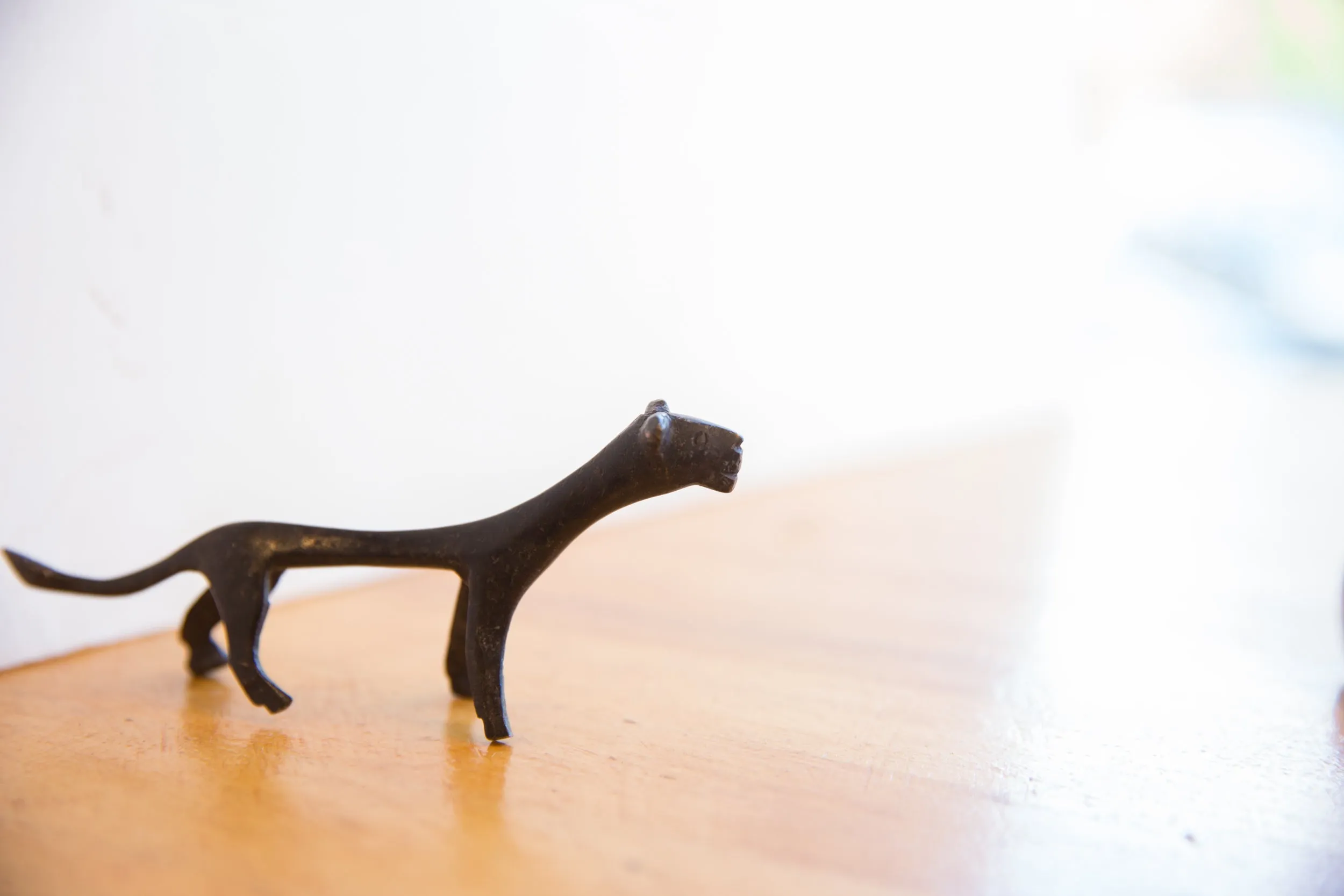 Vintage African Cheetah with Dark Patina