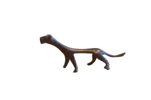 Vintage African Cheetah with Dark Patina