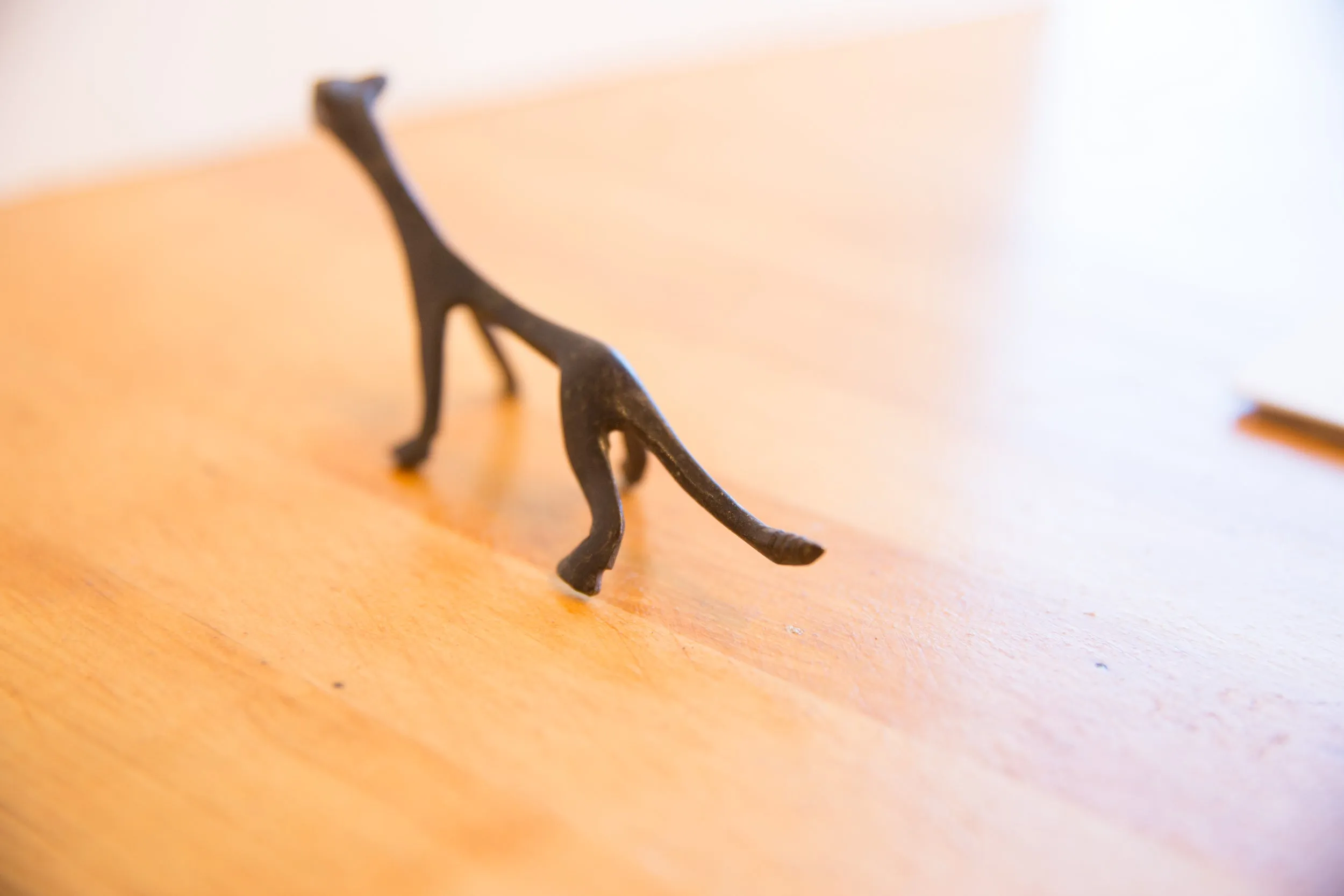 Vintage African Cheetah with Dark Patina