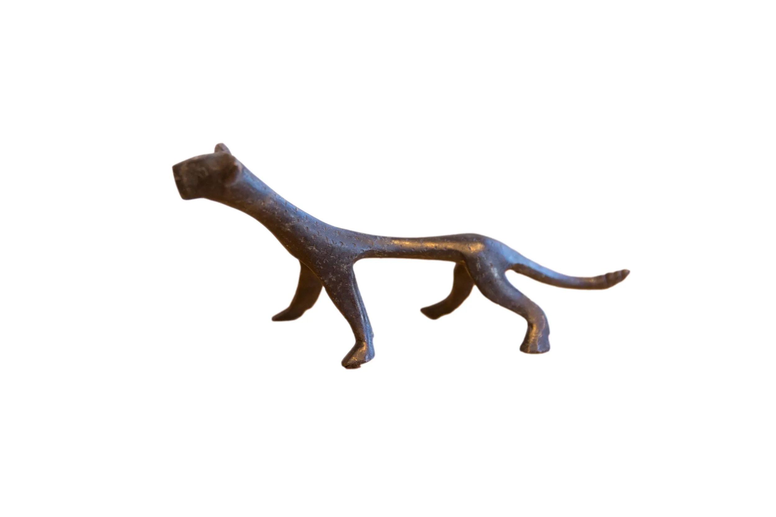 Vintage African Cheetah with Dark Patina