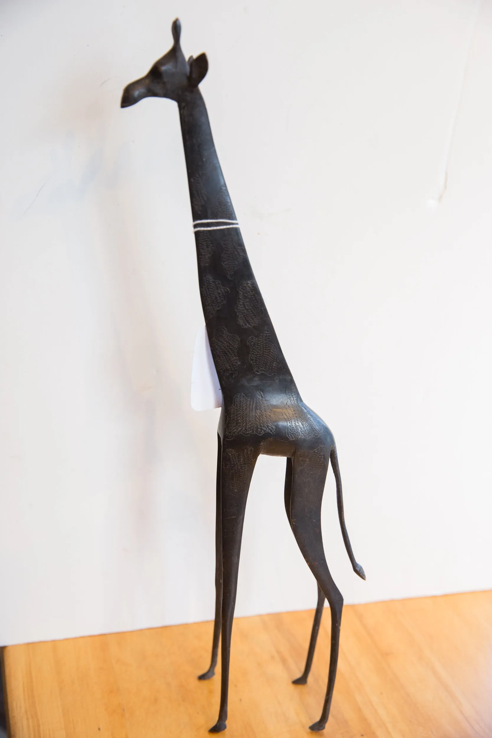 Vintage African Giraffe with Dark Patina