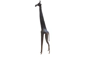 Vintage African Giraffe with Dark Patina