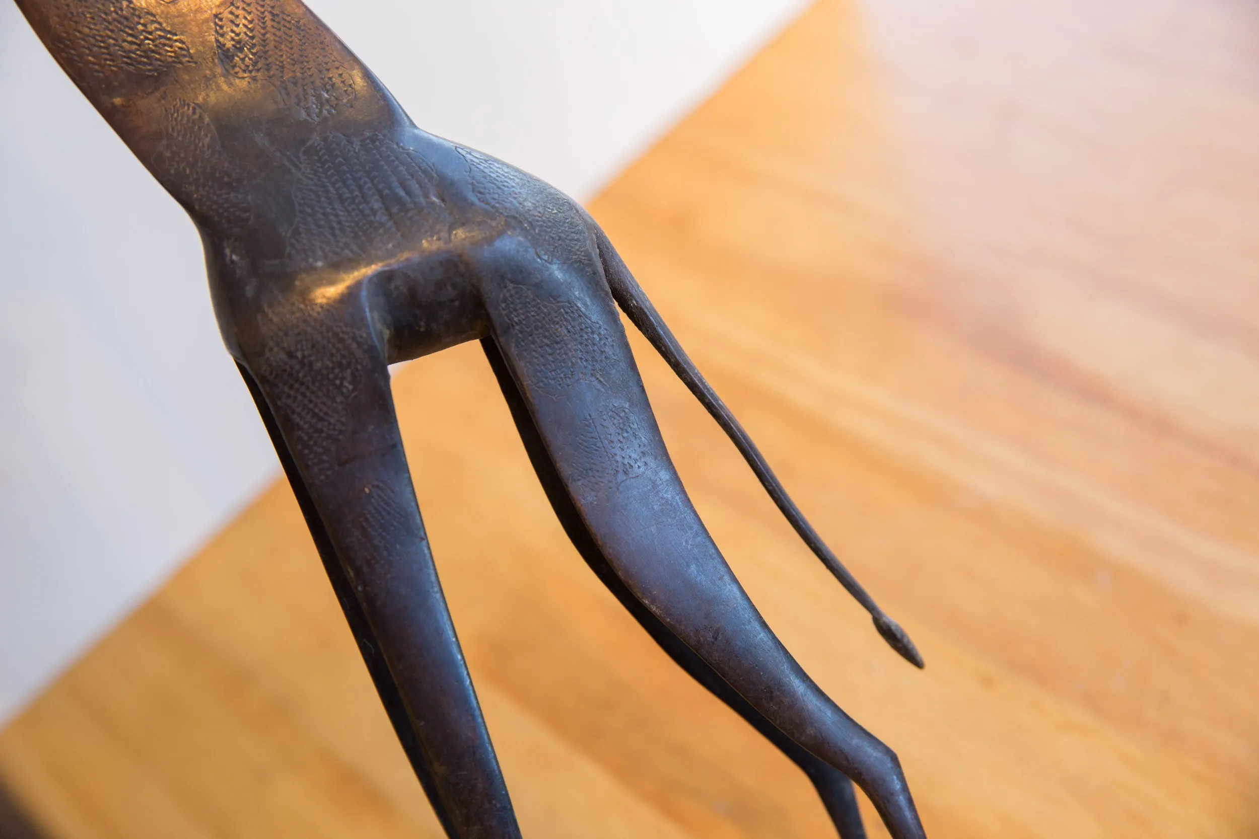 Vintage African Giraffe with Dark Patina