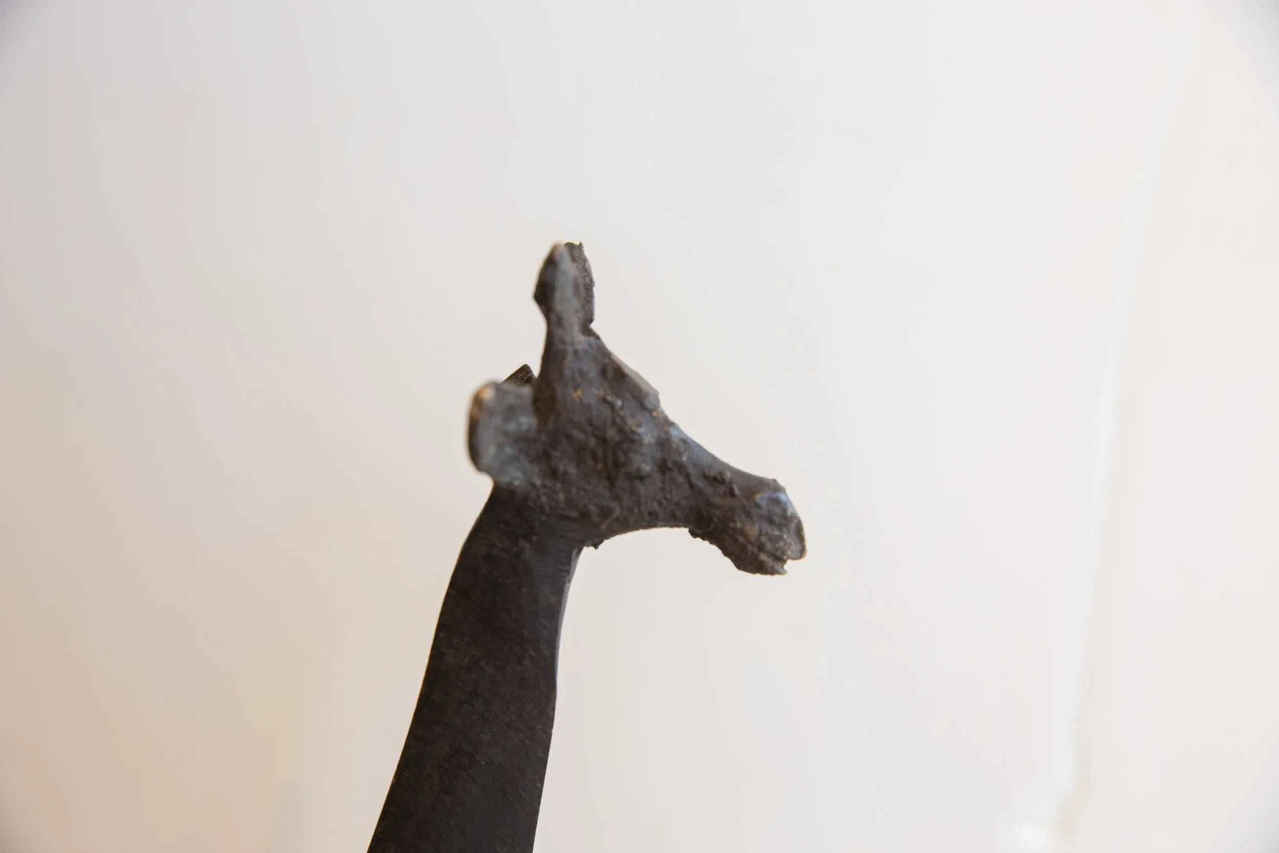 Vintage African Giraffe with Dark Patina