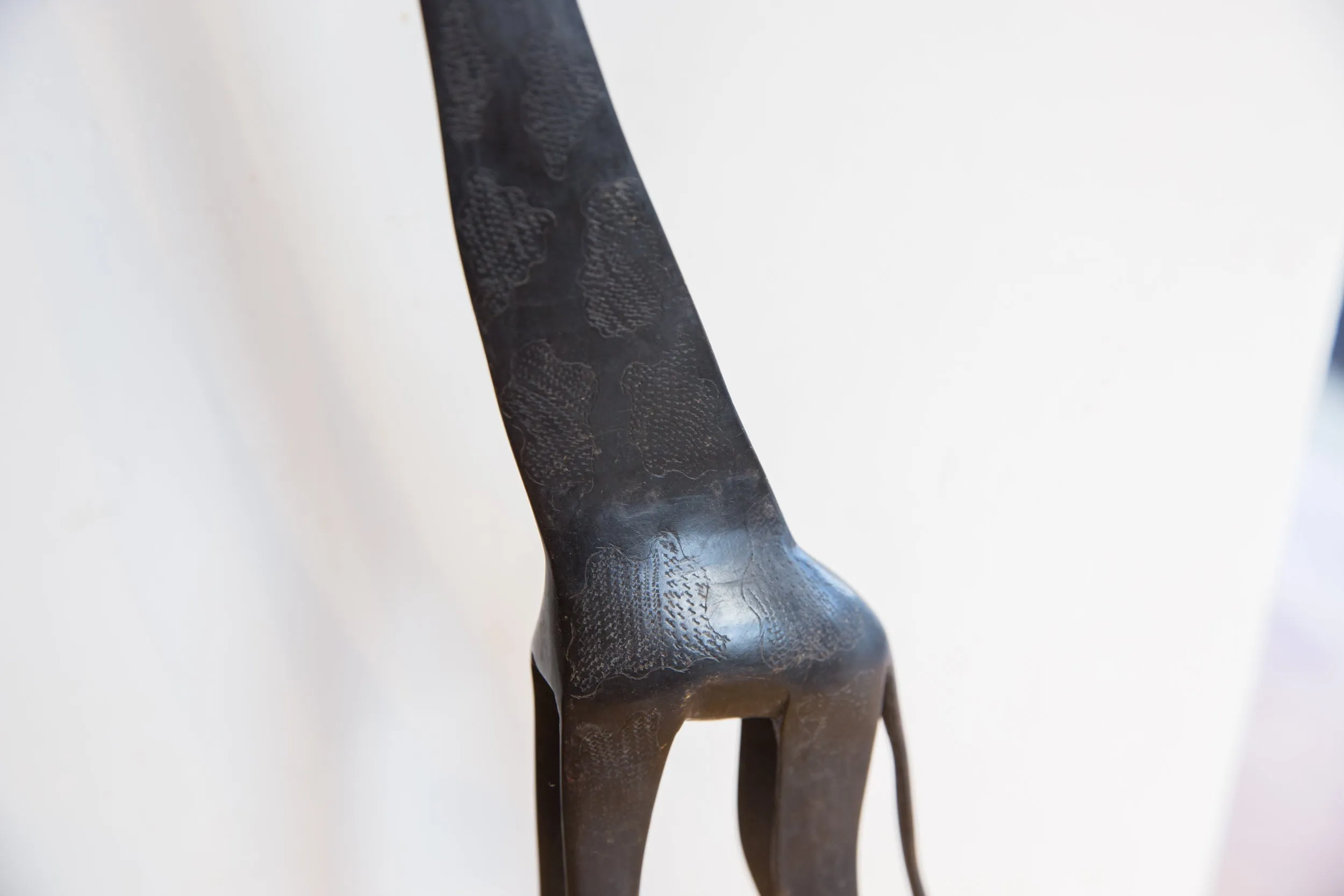 Vintage African Giraffe with Dark Patina