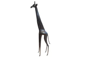 Vintage African Giraffe with Dark Patina