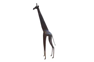 Vintage African Giraffe with Dark Patina