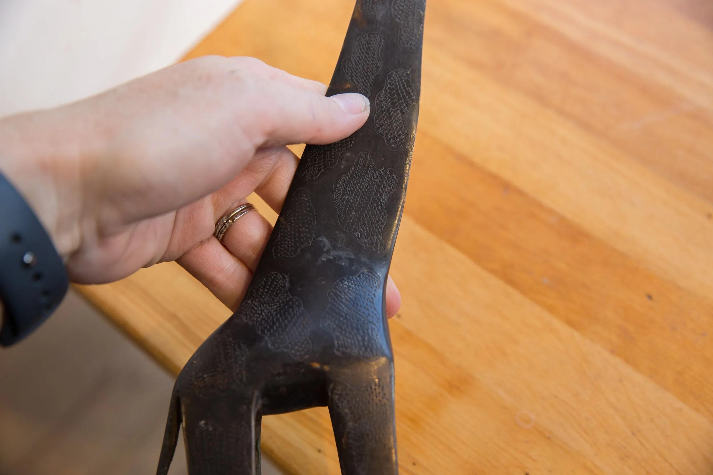 Vintage African Giraffe with Dark Patina