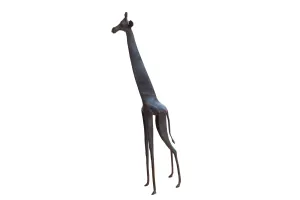 Vintage African Giraffe with Dark Patina
