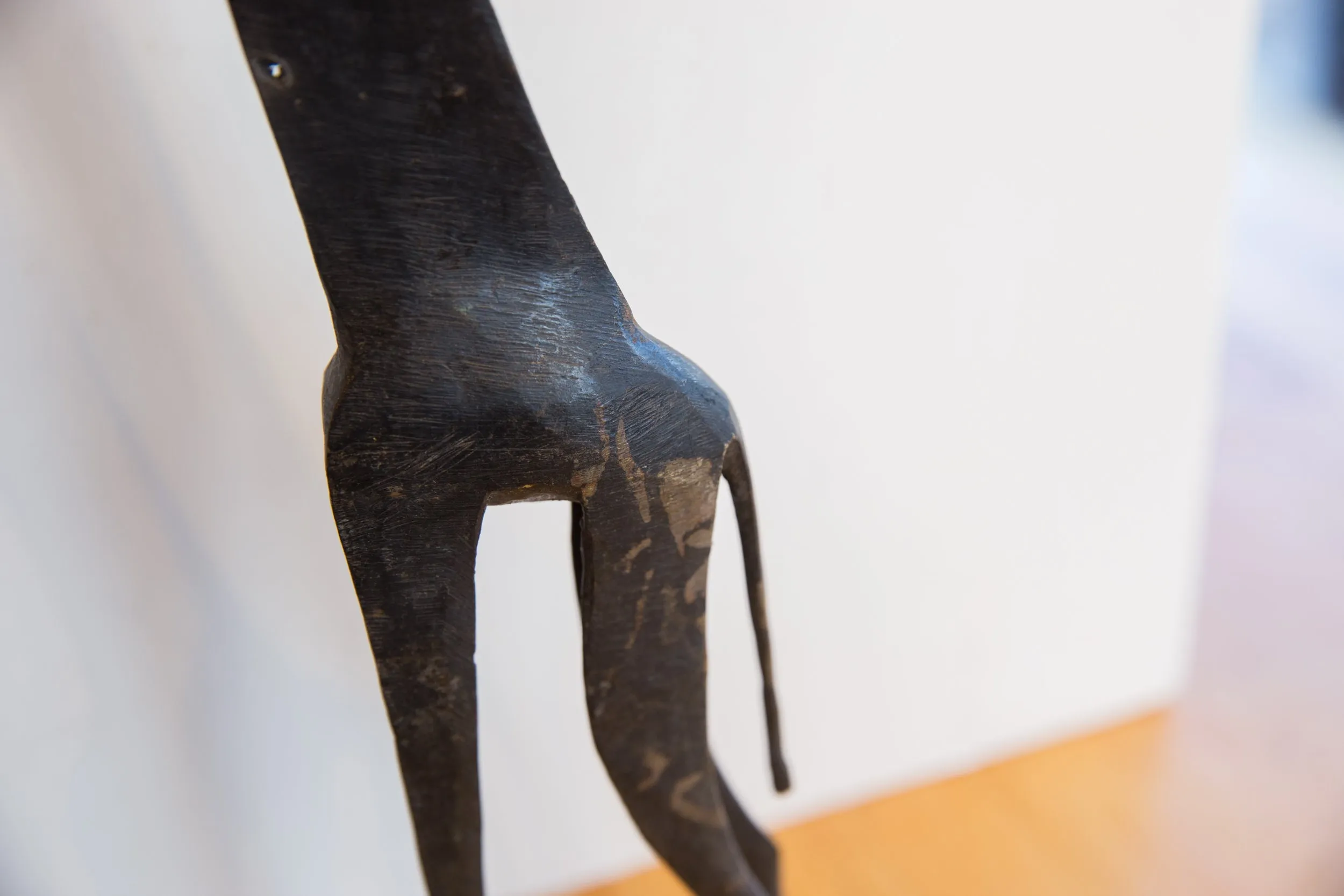 Vintage African Giraffe with Dark Patina
