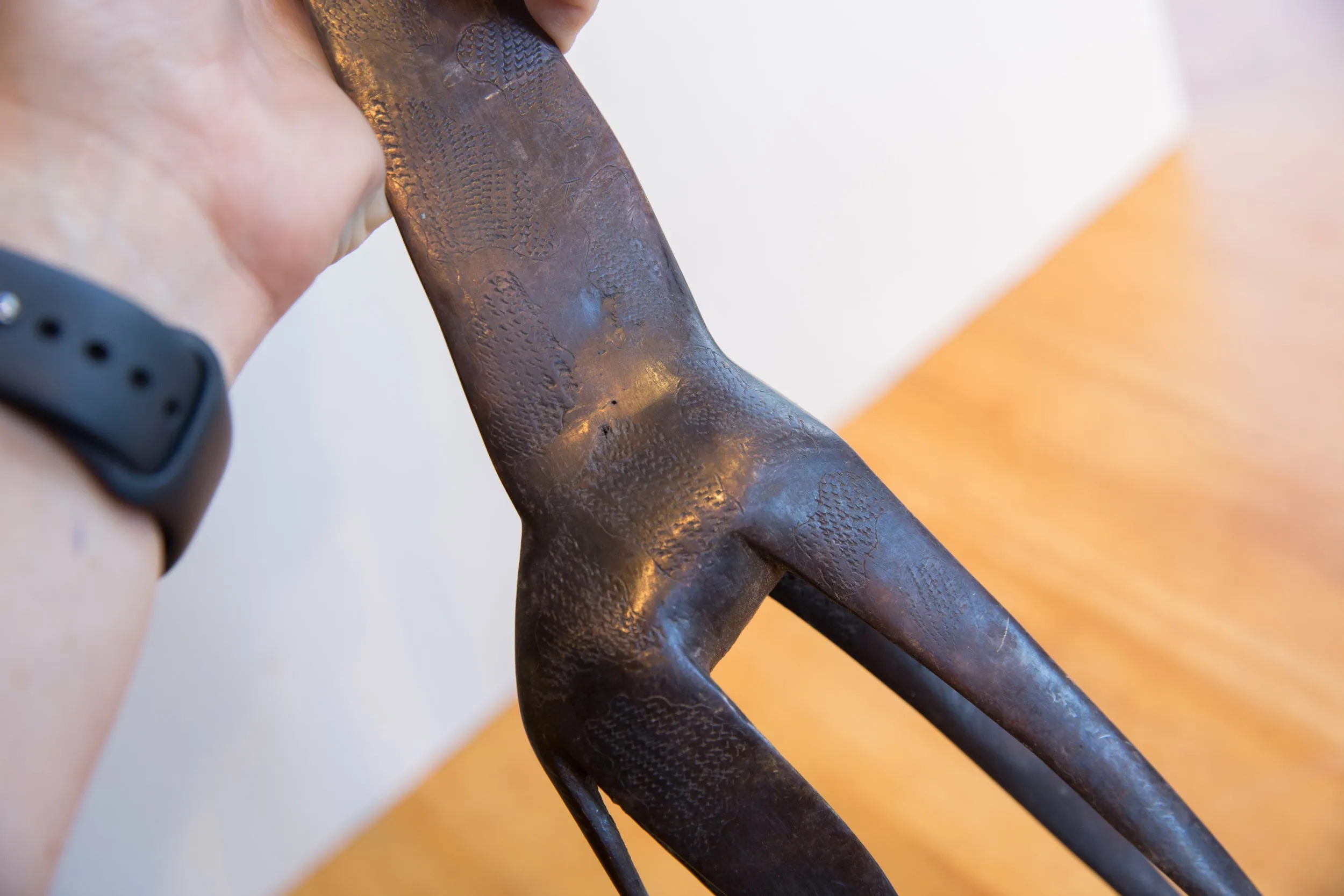 Vintage African Giraffe with Dark Patina
