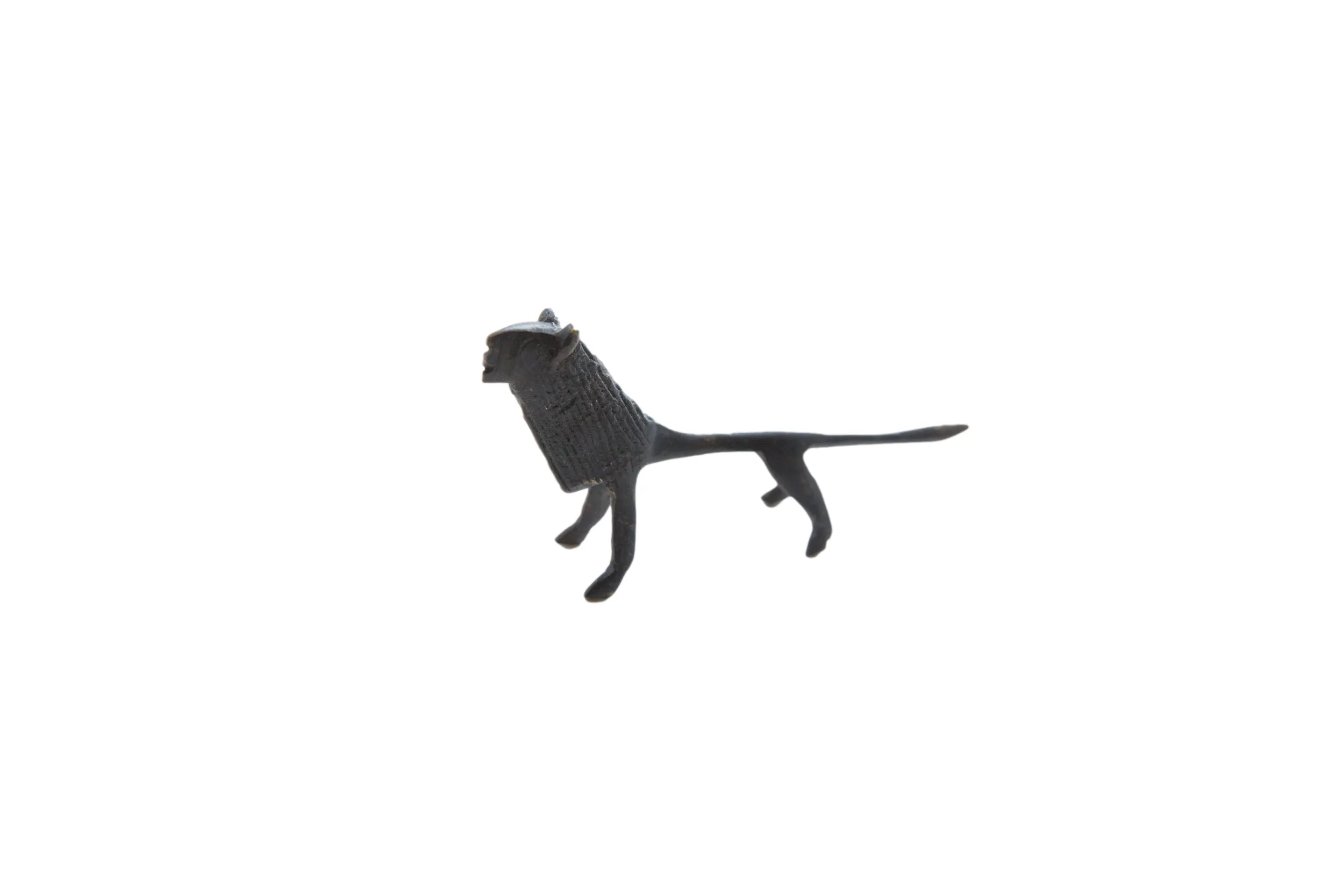 Vintage African Lion with Dark Patina