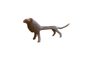 Vintage African Lion with Dark Patina