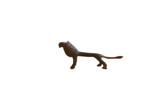 Vintage African Lion with Dark Patina