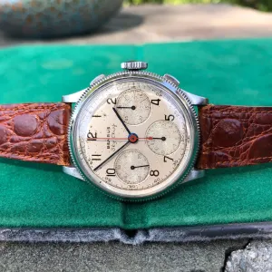 Vintage Benrus Sky Chief Chronograph Valjoux 71 Stainless Steel Wristwatch