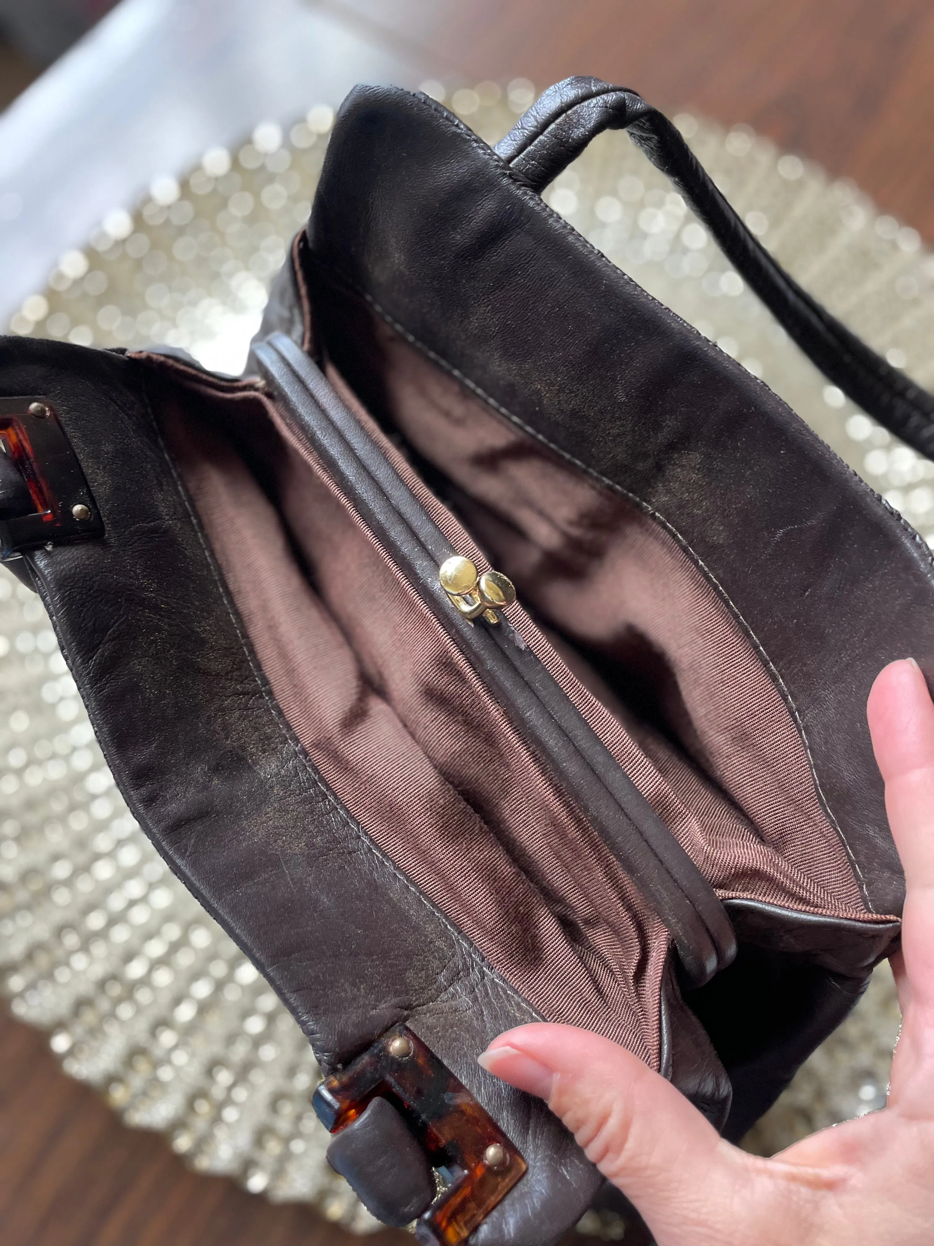 Vintage Buttery Soft Jean Shilton Leather Handbag Purse