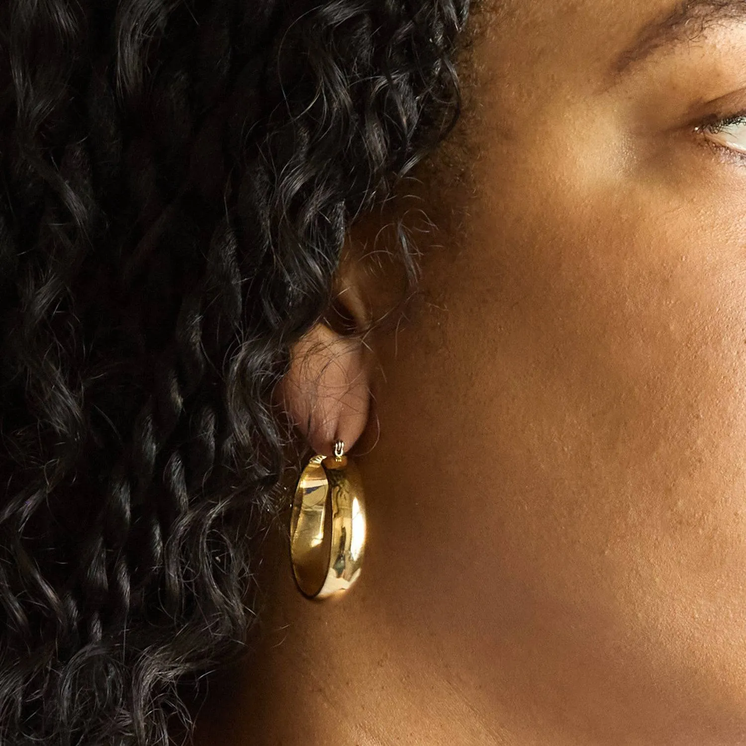 Vintage Classic Gold Hoops