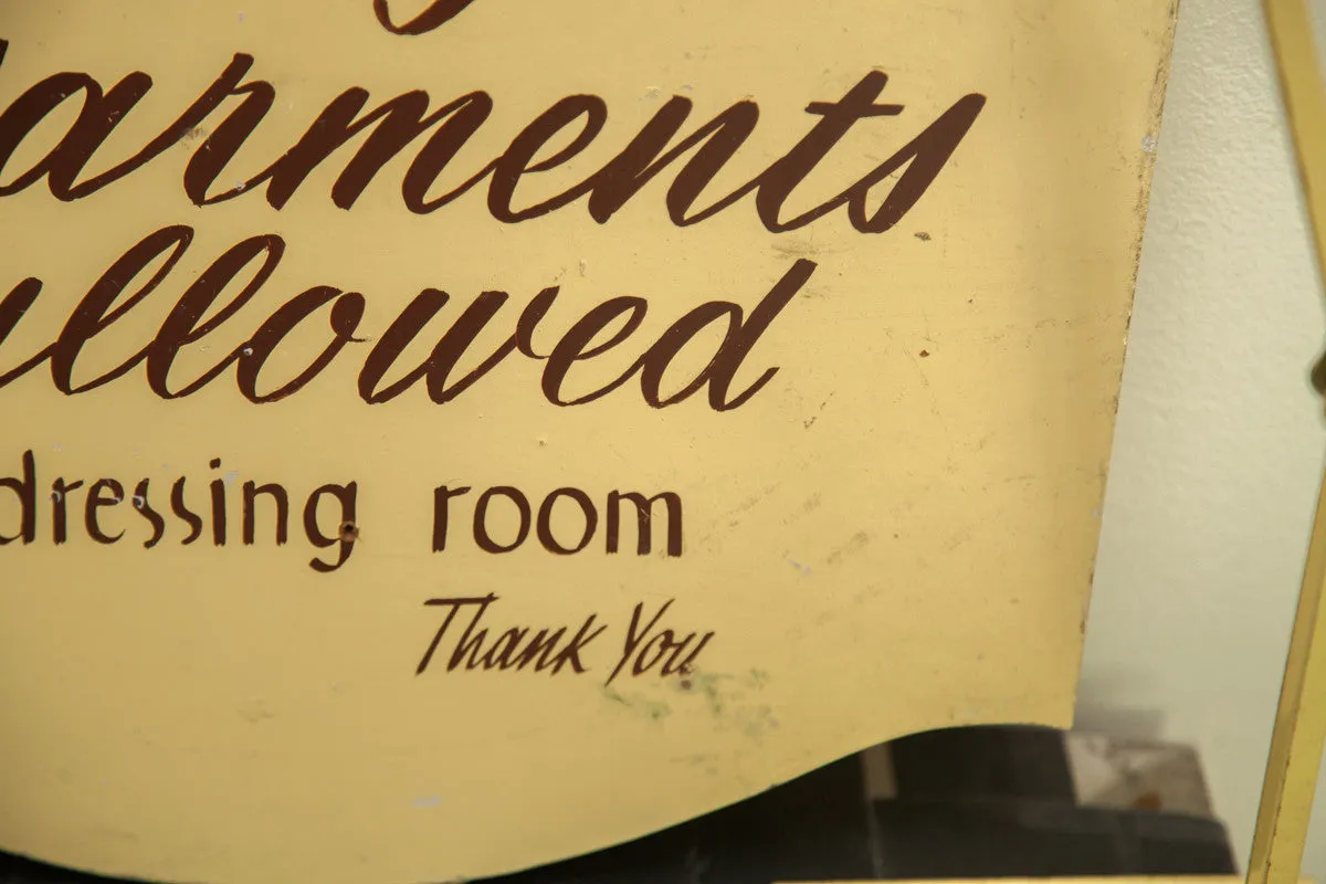 Vintage Clothing Shop Sign