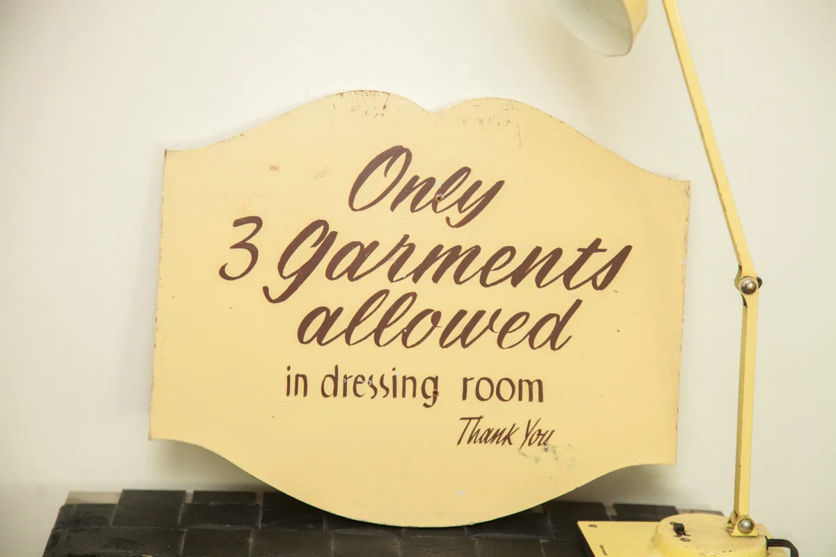 Vintage Clothing Shop Sign