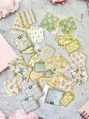 Vintage Floral Die Cut Stickers