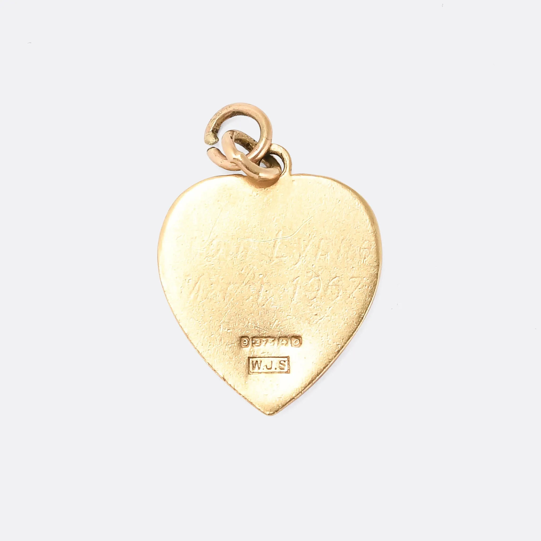 Vintage Heart-Shaped St Christopher Pendant