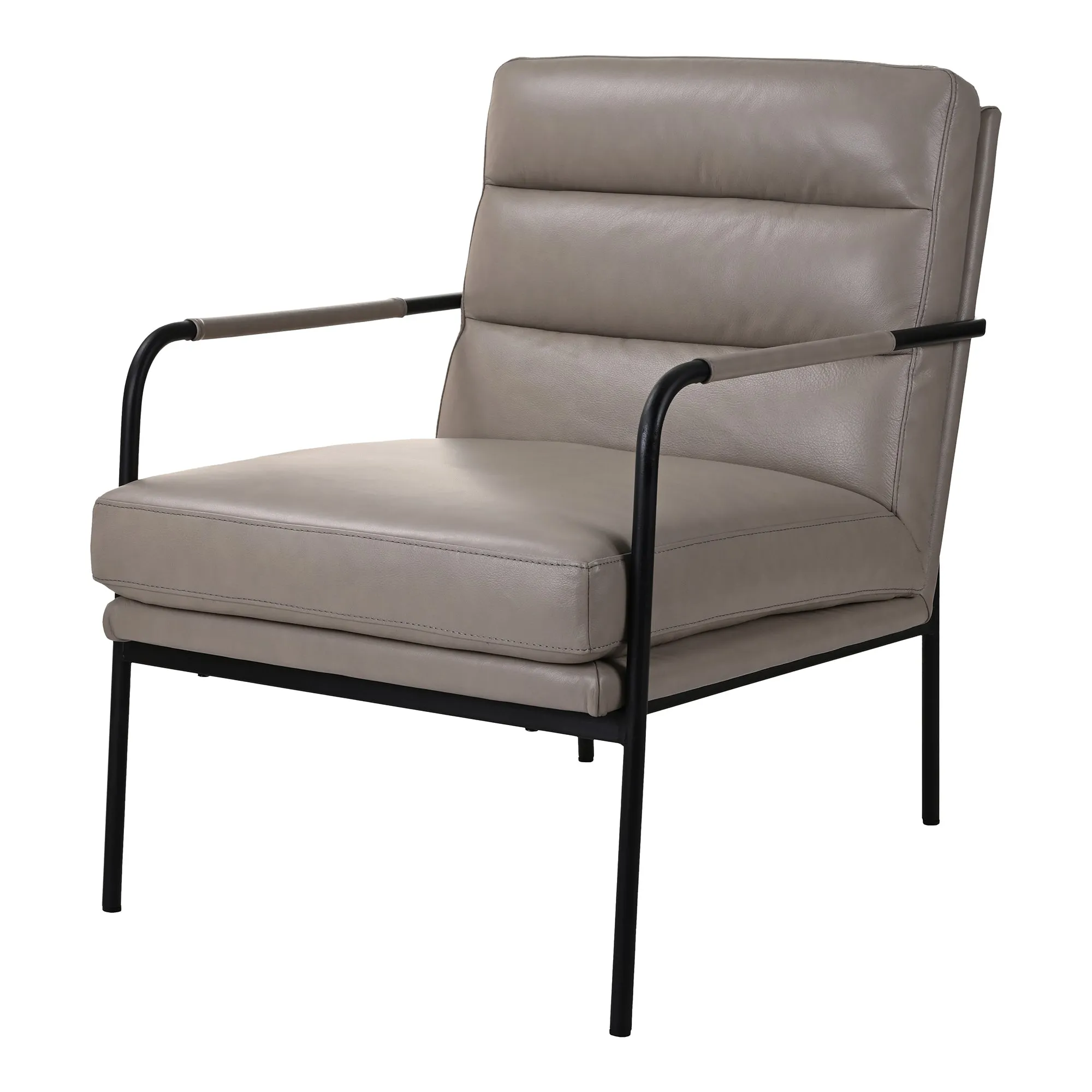 Vintage-Inspired Leather Armchair with Modern Twist