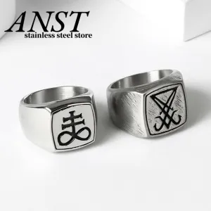 Vintage Sigil Lucifer Rock Ring
