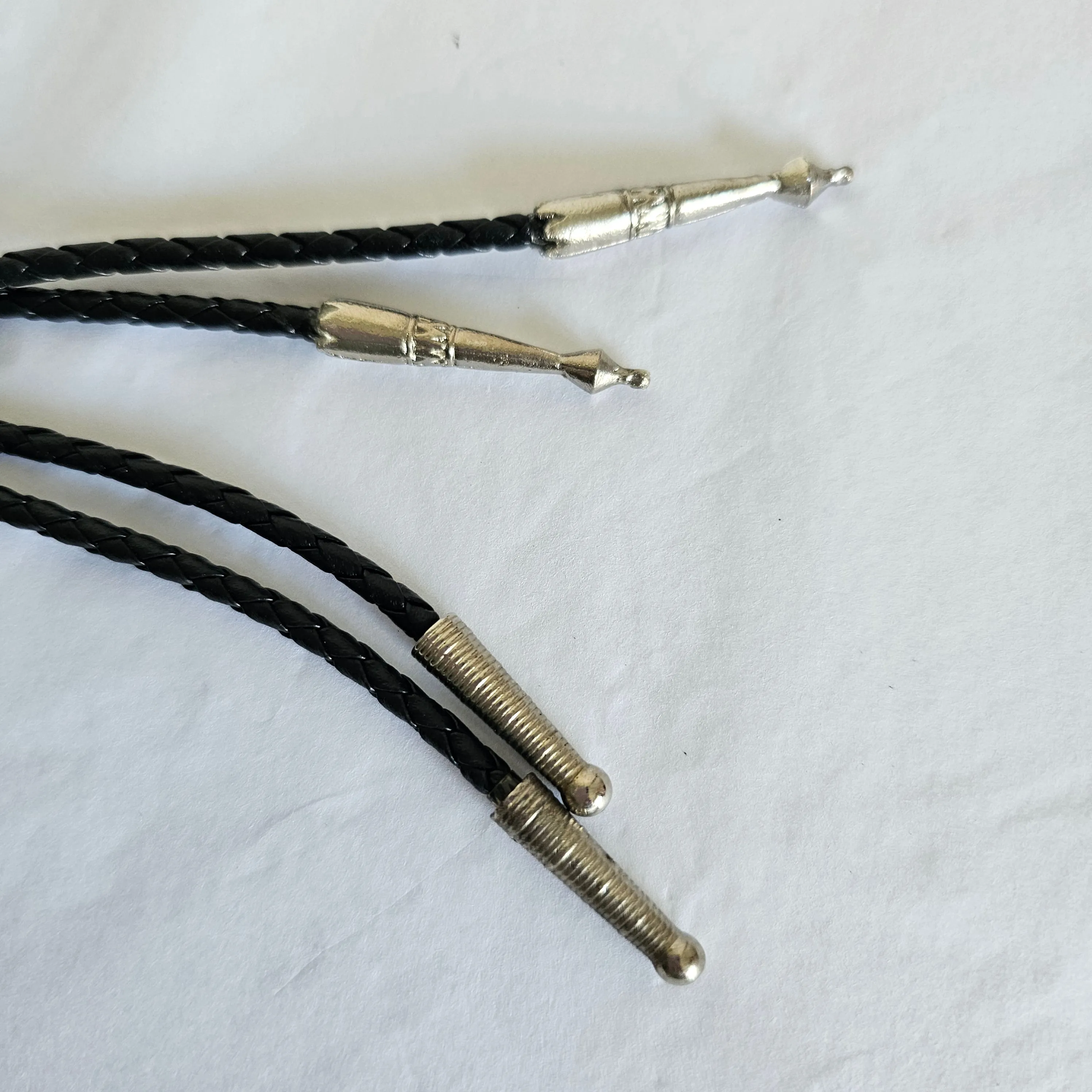 Vintage Southwestern Silver & Stone Bolo Tie – Choose Your Style
