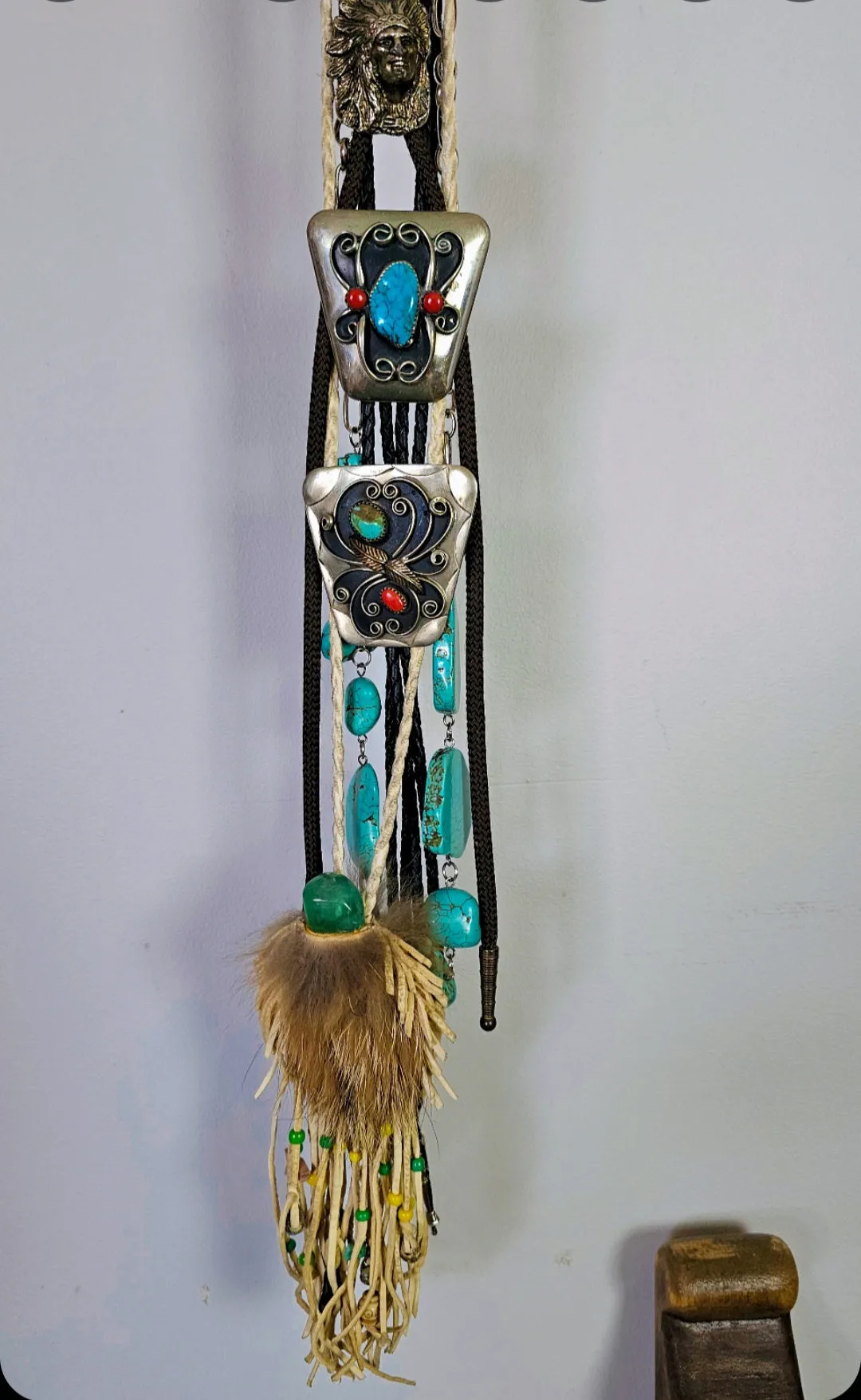 Vintage Southwestern Silver & Stone Bolo Tie – Choose Your Style