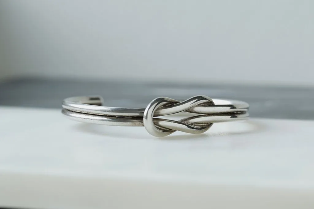 Vintage Sterling Silver Knot Bracelet