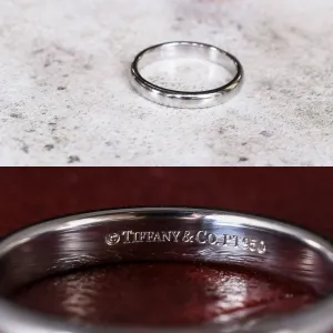 Vintage Tiffany & Co Platinum Wedding Band