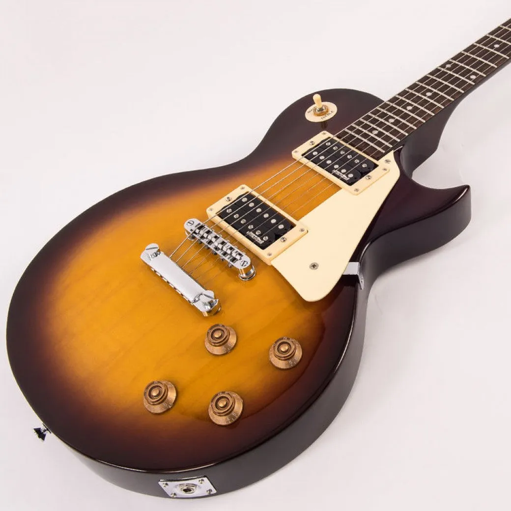 Vintage V100NB ReIssued Electric Guitar ~ Unbound Tobacco Sunburst