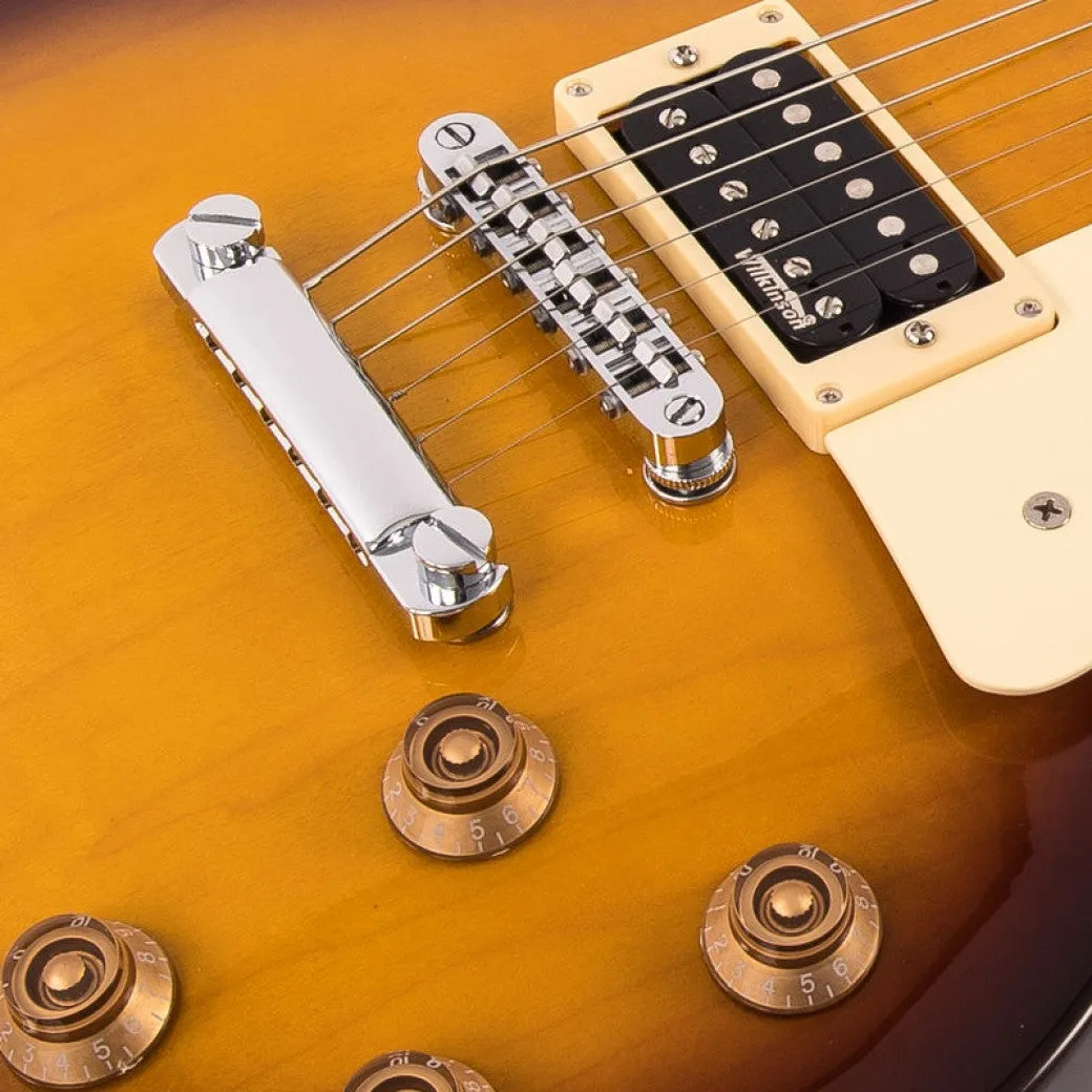 Vintage V100NB ReIssued Electric Guitar ~ Unbound Tobacco Sunburst