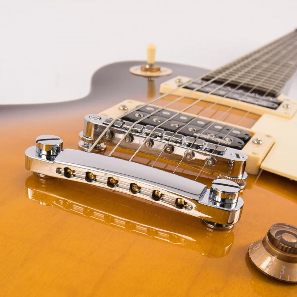 Vintage V100NB ReIssued Electric Guitar ~ Unbound Tobacco Sunburst