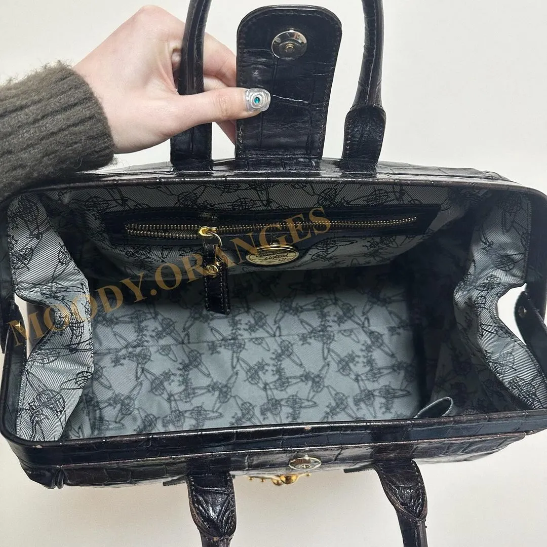 Vivienne Westwood Brown Gold Vintage Bag