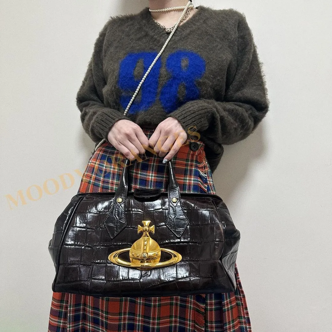 Vivienne Westwood Brown Gold Vintage Bag