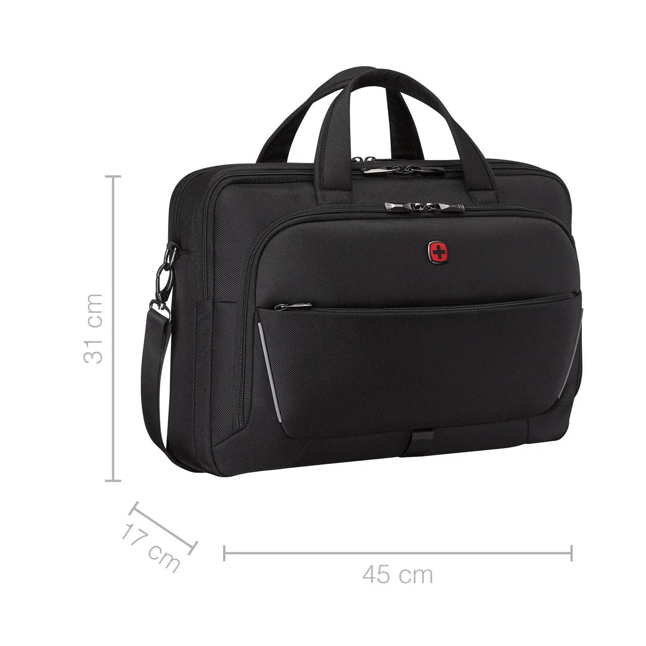 Wenger Icons Meteor 16-17in Laptop Brief Black
