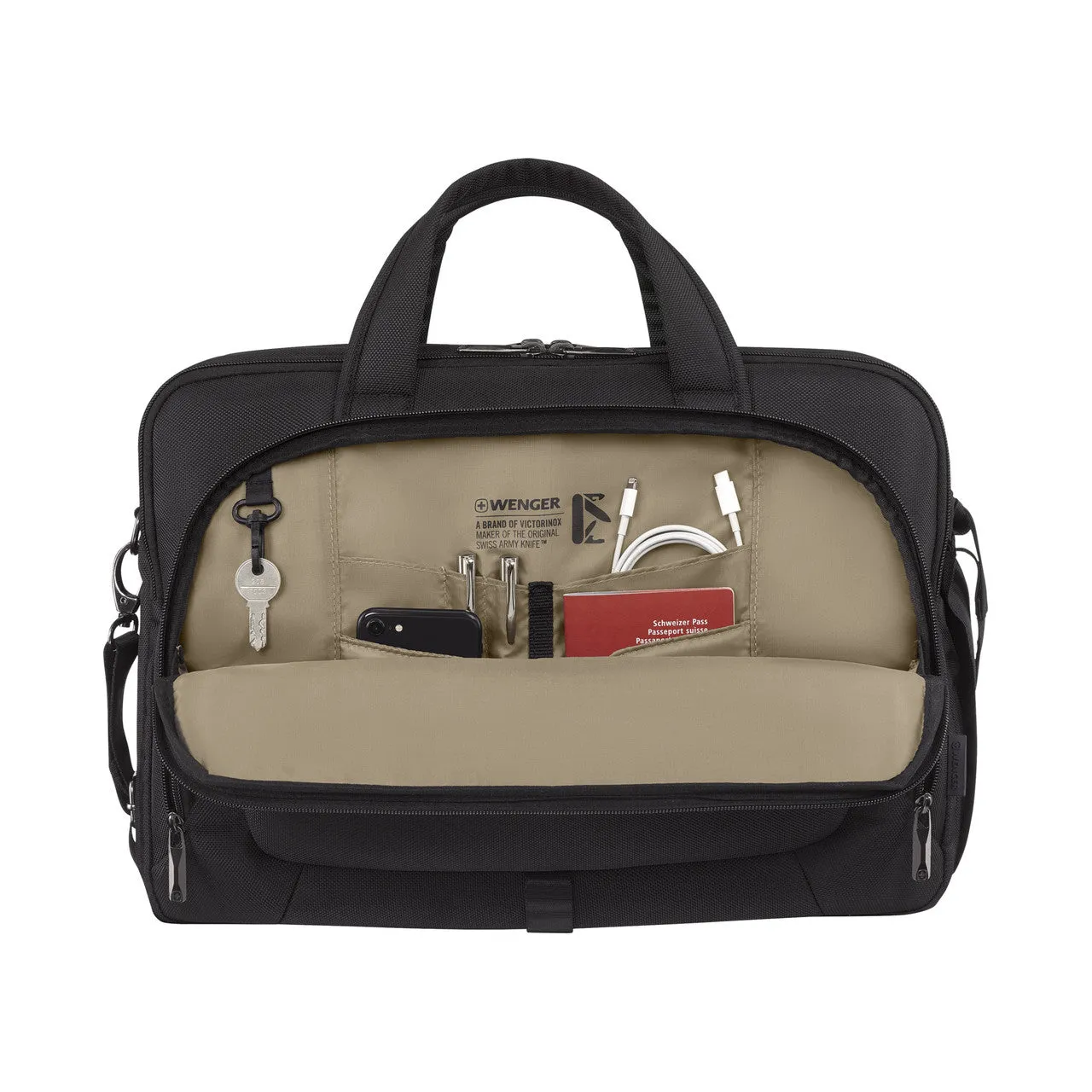 Wenger Icons Meteor 16-17in Laptop Brief Black