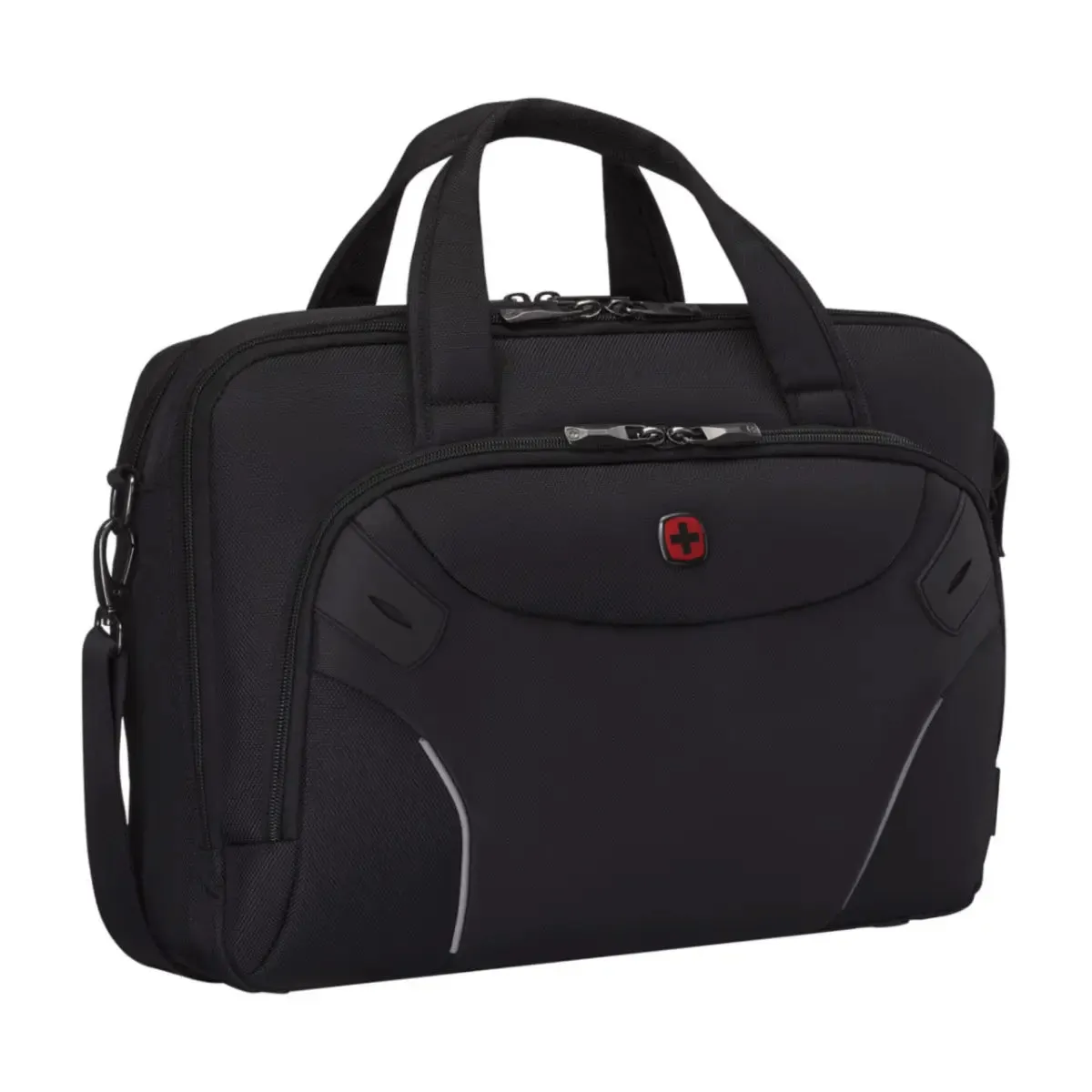 Wenger Icons Meteor 16" - 17" Laptop Brief with Tablet Pocket - Black