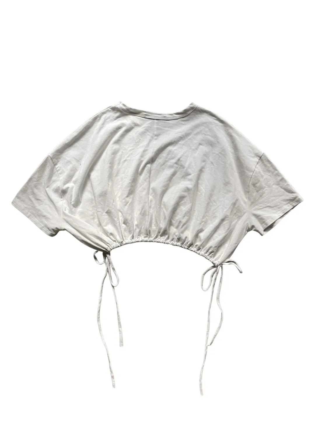 Willow Boxy Crop Top - White