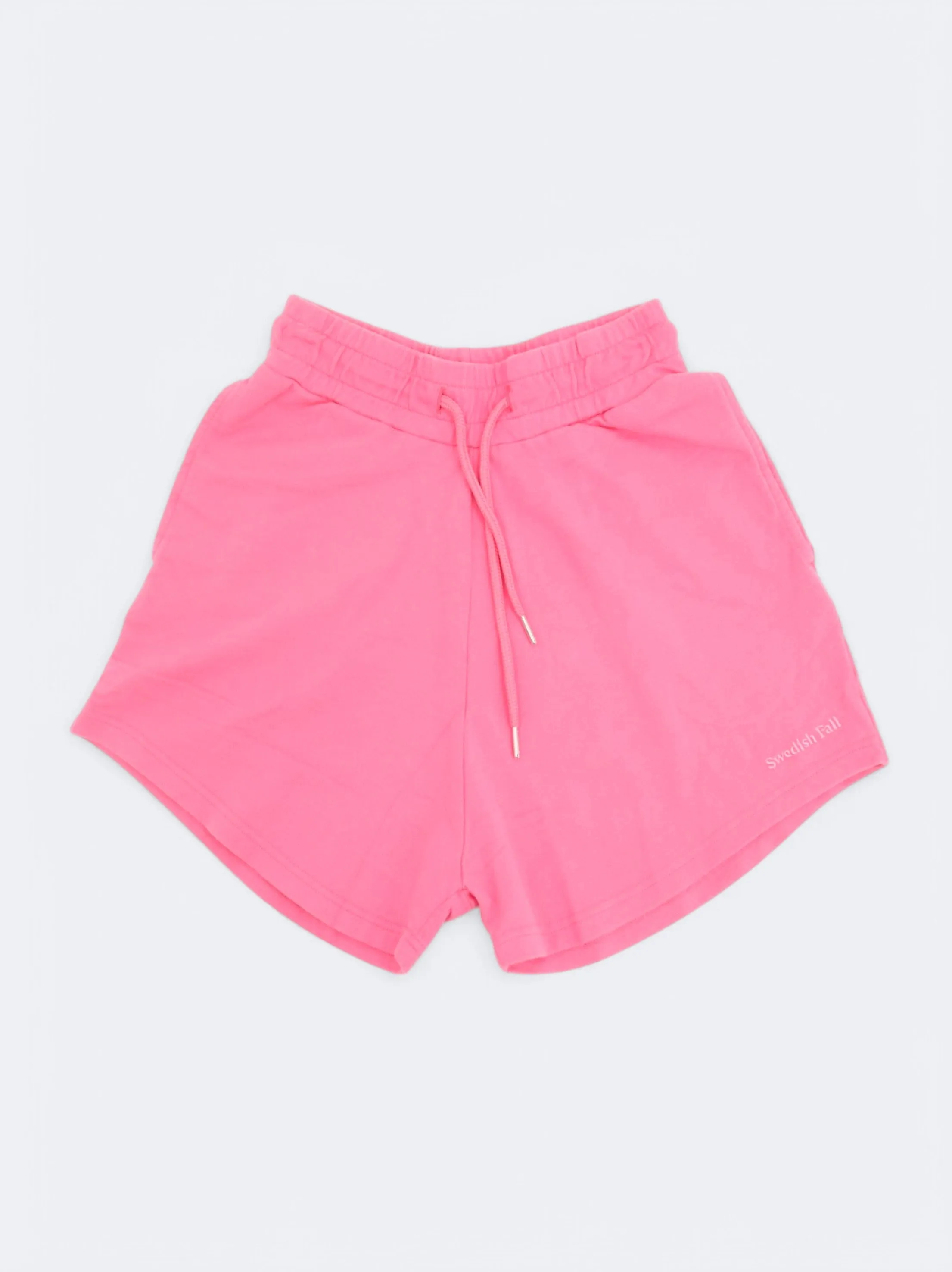 Women's Brand Logo Embroidered Shorts,Pink