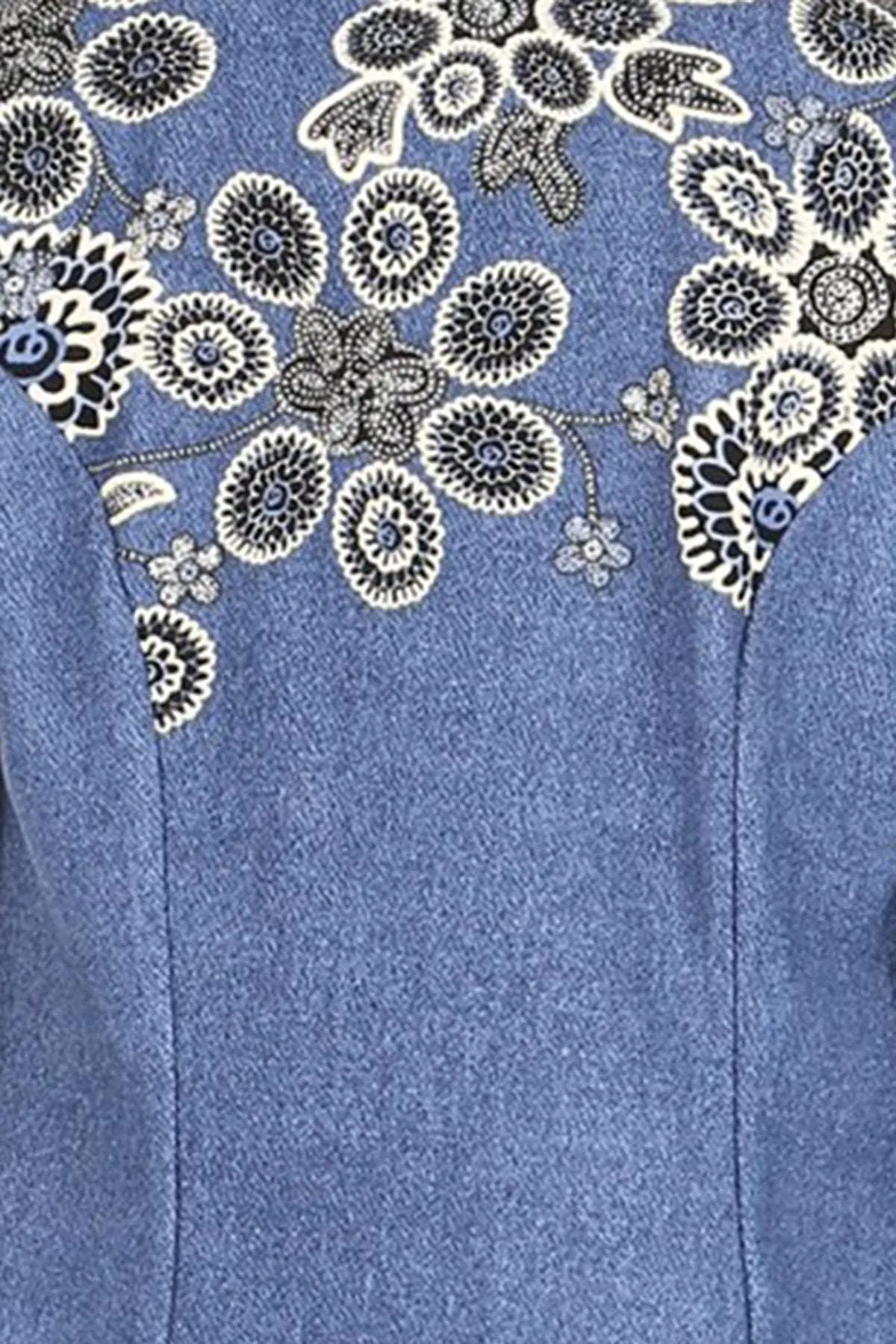 Women's Casual Pattern Print Fitted Open Front Long Sleeves Office Blazer Jacket