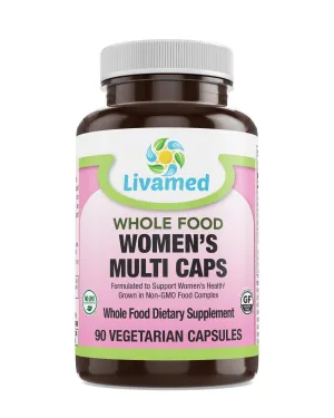 Women's Multi Veg Caps - Whole Food Essentials   90 Count