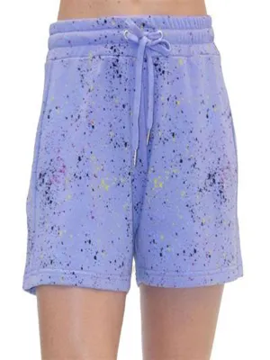Women's Print Shorts,Purple