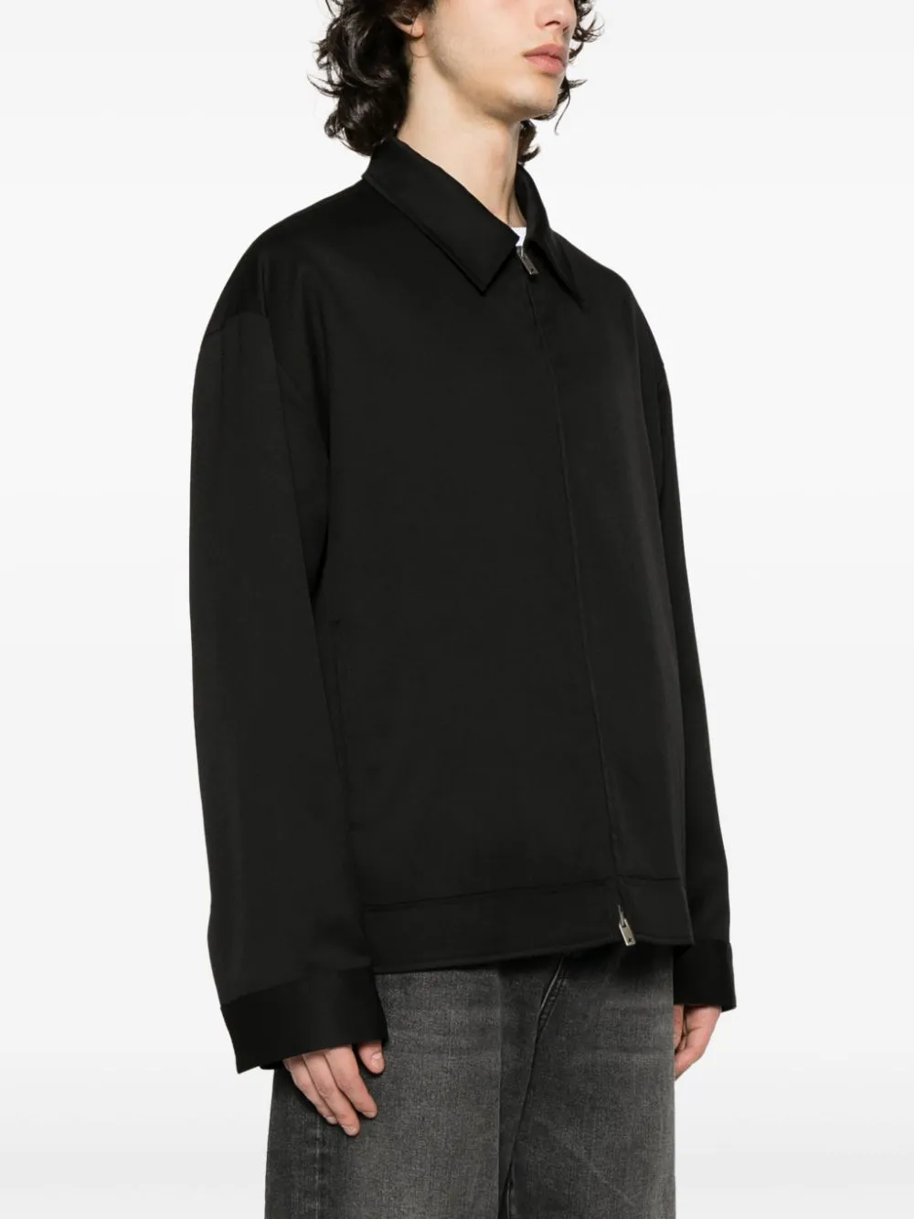 Wool zipped jacket