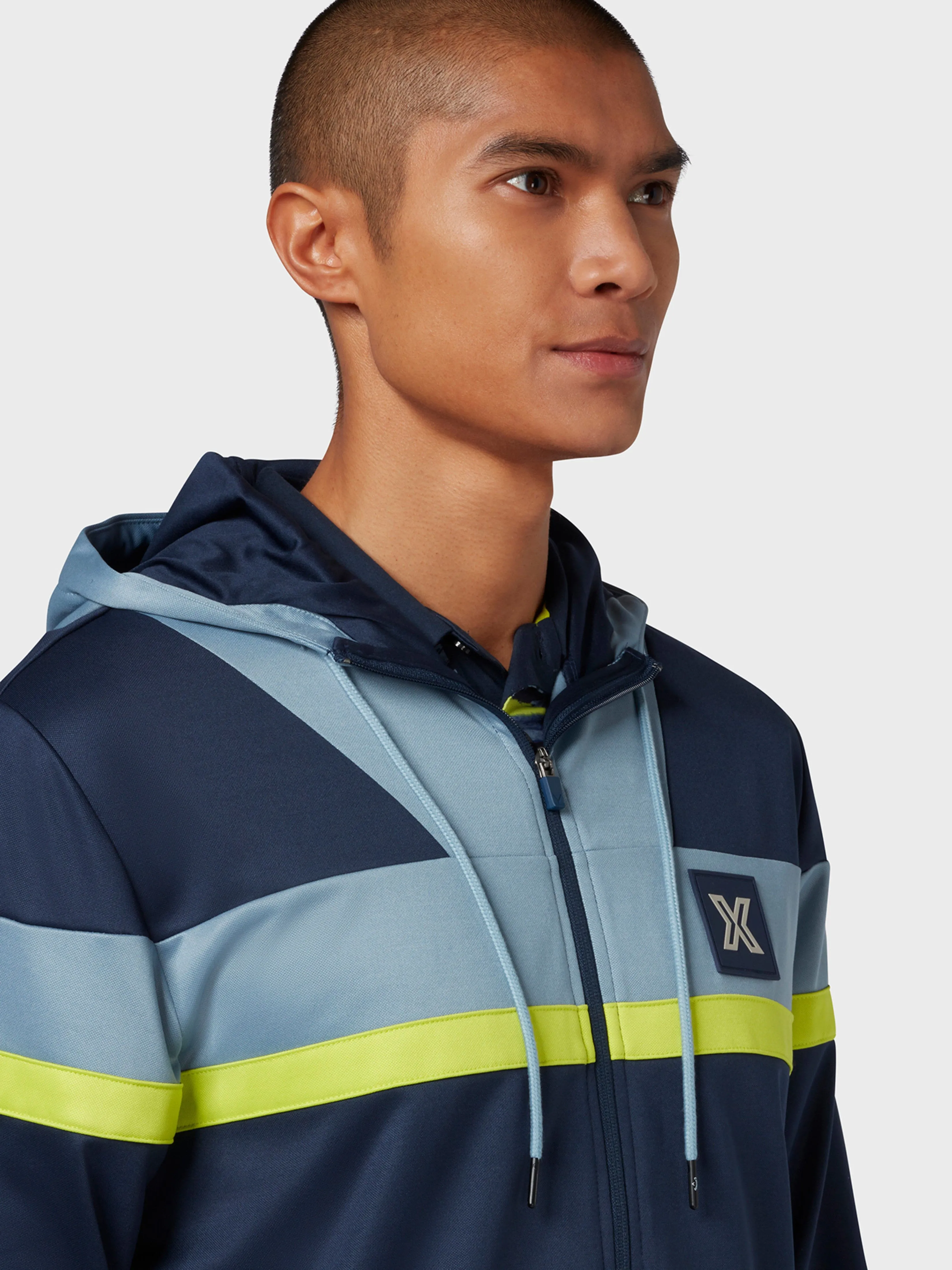 X Series Full Zip Blocked Hoodie