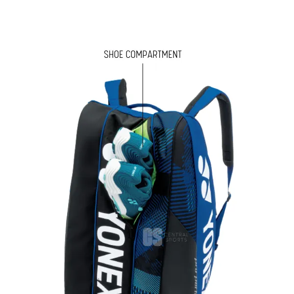 Yonex BA92426EX Pro 6 Racket Bag (Black)