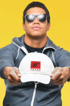 Young Elite Trendy Hat, Stylish Red & White Male Design