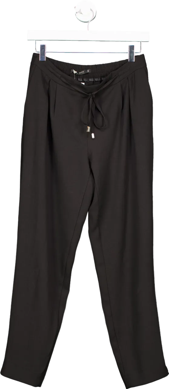 ZARA Black Basic Collection Trousers UK S